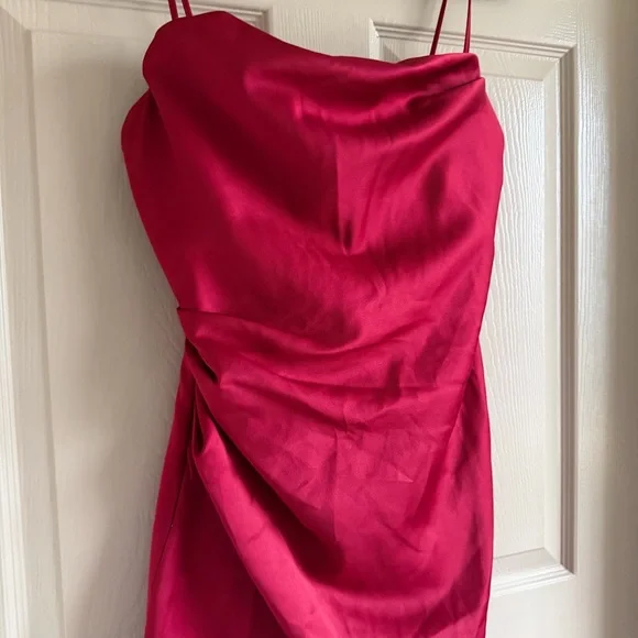 House of CB Anja Satin Corset Midi Dress Size Medium - Picture 3 of 10